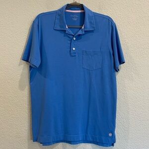 Lilly Pulitzer Men’s Poli Shirt in Coastal Blue - Pima Cotton